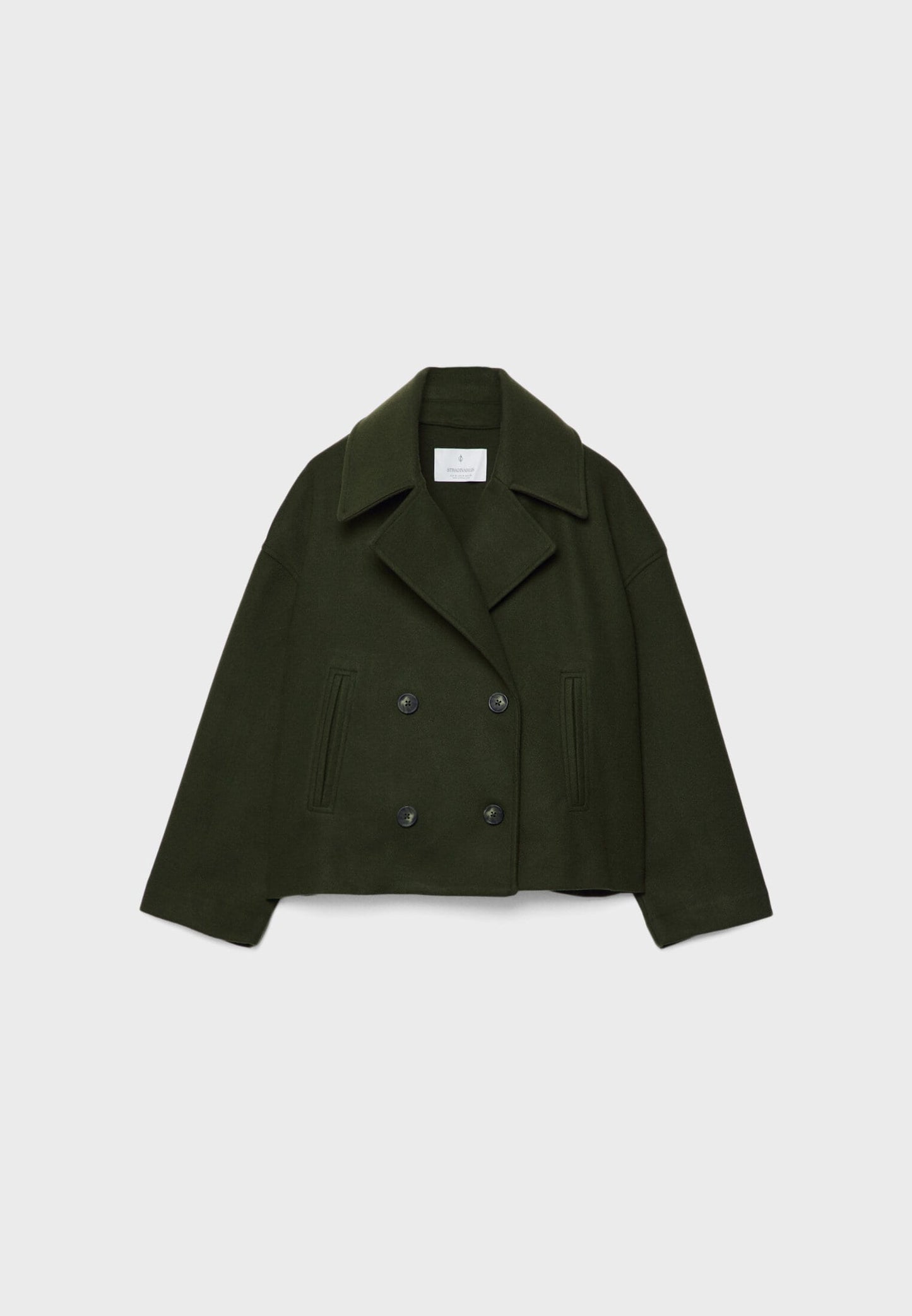 Silvane - Eleganter, Kurz geschnittener Trenchcoat mit Doppelreihe, Frühlingsmantel