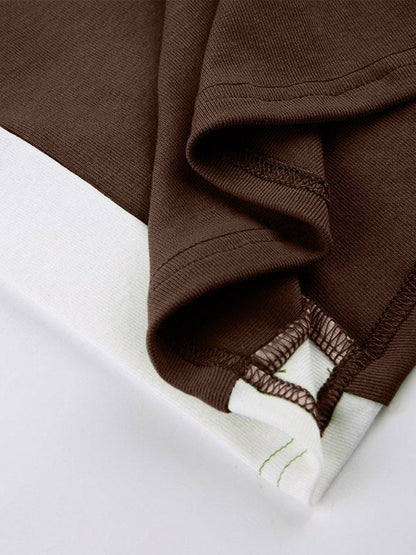 Élixane - Vintage Crop Top ohne Ärmel für Frauen mit weißen Akzenten