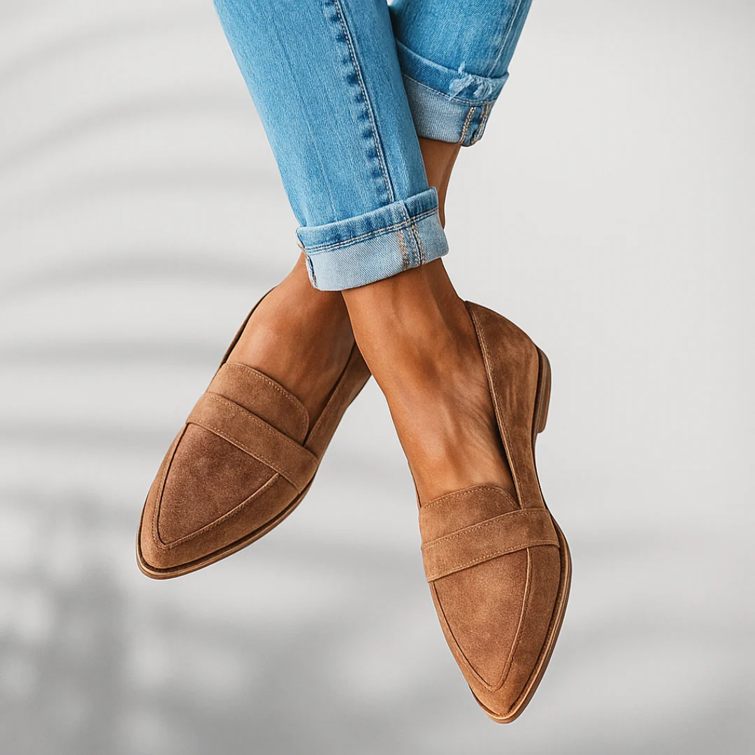 Elegante Slip-On Loafer für Damen – Bequeme Ballerinas mit spitzer Form