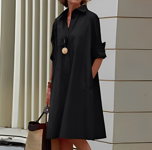 Sylphine - Elegantes Hemdblusenkleid für Frauen Frühling-Sommer