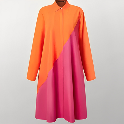 Sylphine - Elegantes Hemdblusenkleid für Frauen Frühling-Sommer