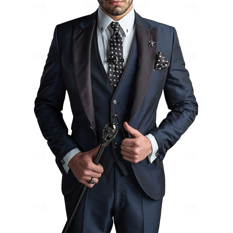 Henri - Eleganter Dreiteiler mit Weste, Blazer und Hose für Herren
