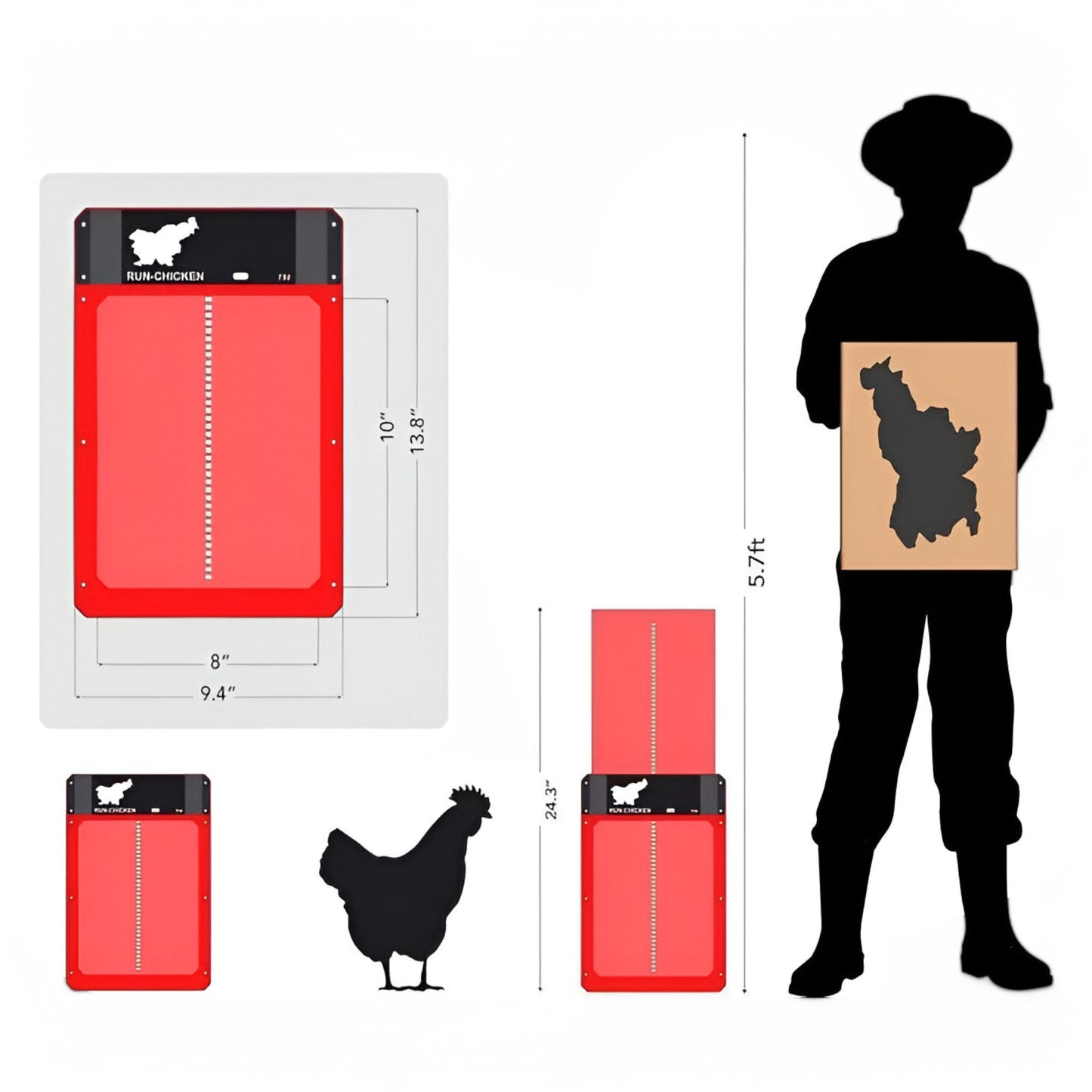 PouleSécur - Automatische Klappe für Hühner