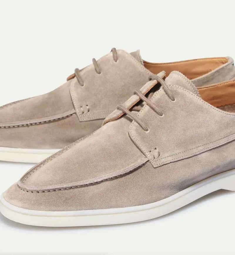 Elegante Wildleder Schnürschuhe – Leichte Freizeit-Slipper mit Komfortsohle für Herren