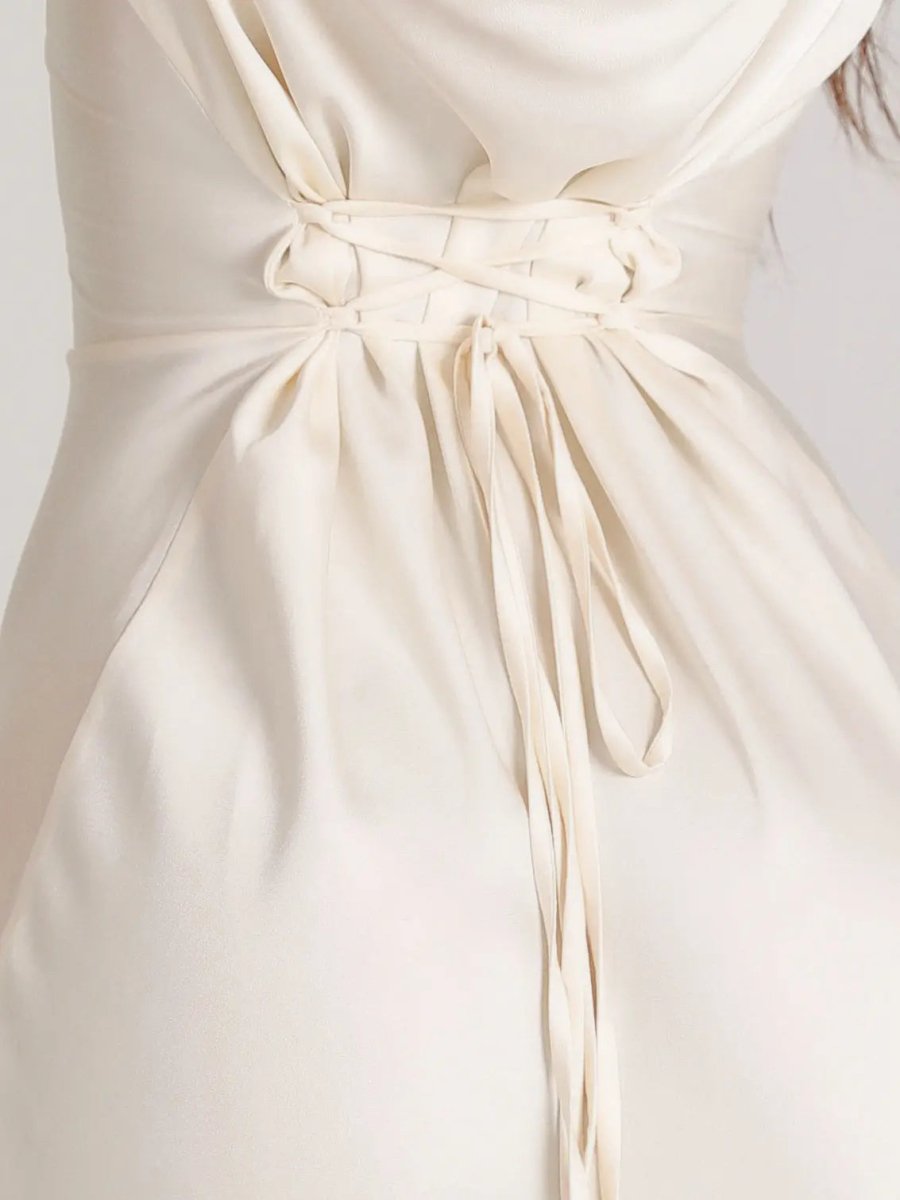 Elegantes Maxikleid mit ausgestellten Ärmeln – Figurbetontes Abendkleid für Damen