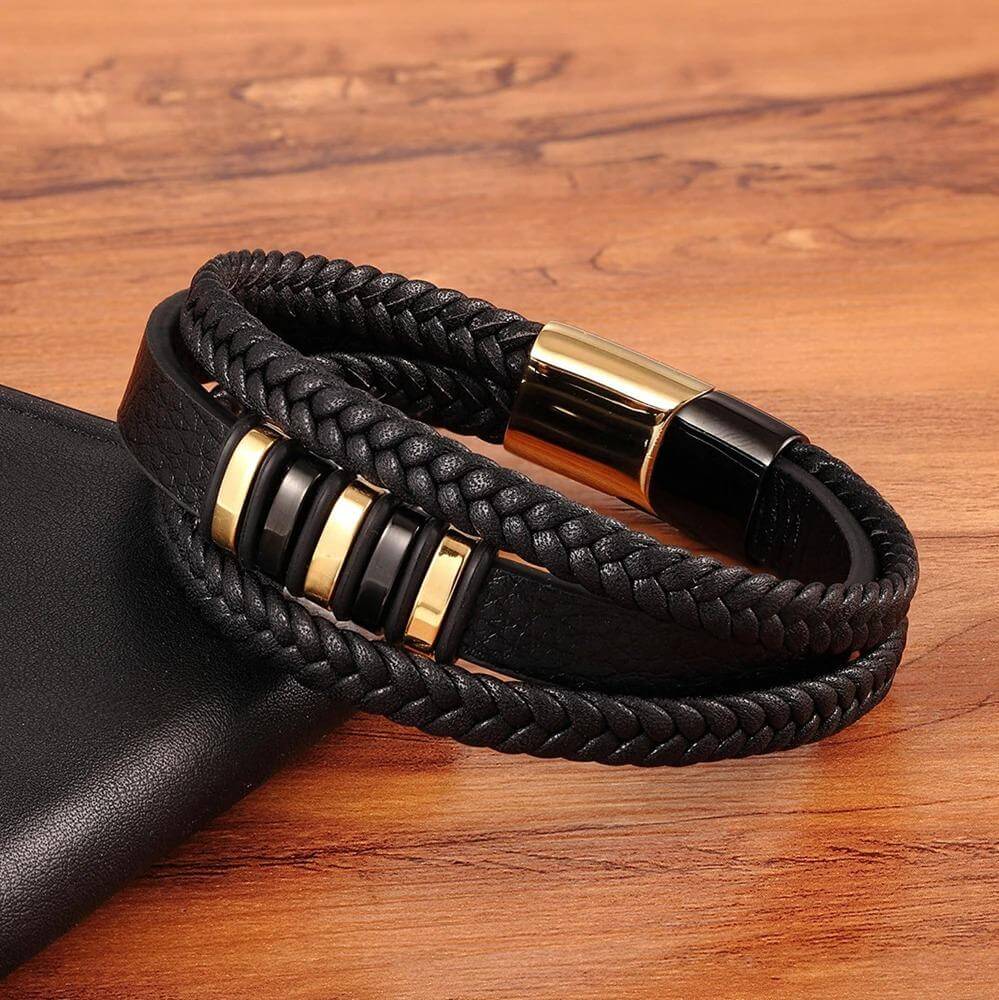 Luxarceau - Herrenlederarmband – Zeitloses und Stilvolles Accessoire