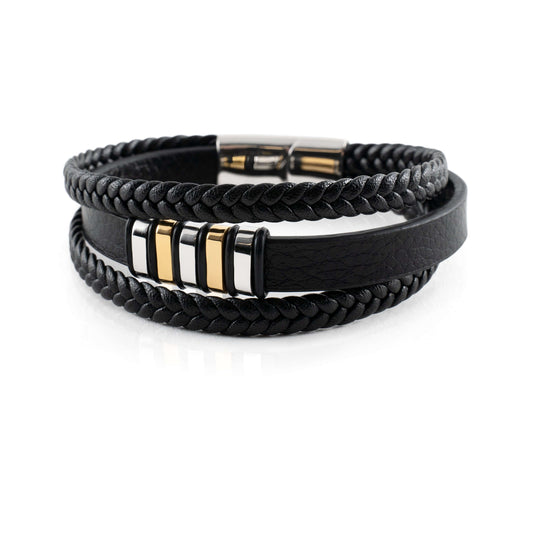 Luxarceau - Herrenlederarmband – Zeitloses und Stilvolles Accessoire