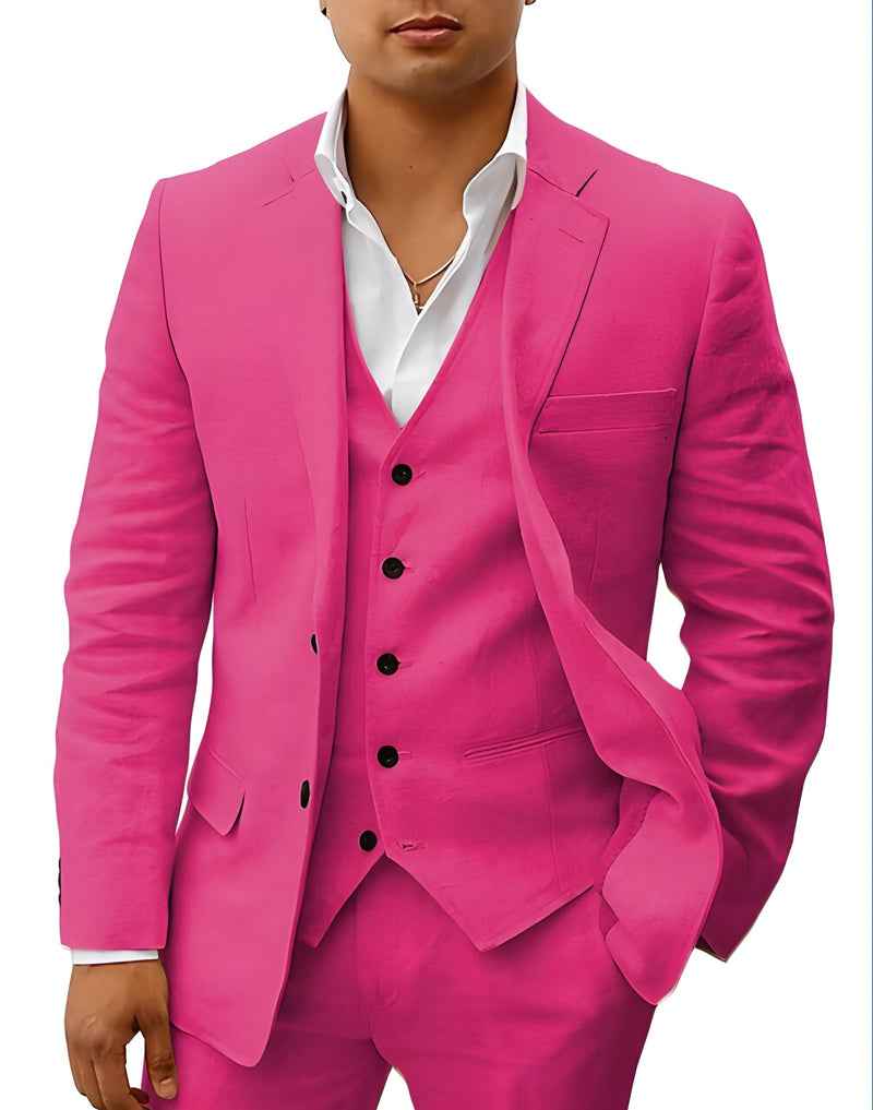 Eleganter Anzug für Herren – Slim Fit 3-Teiler mit Weste & Modernem Schnitt