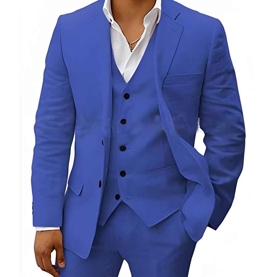 Eleganter Anzug für Herren – Slim Fit 3-Teiler mit Weste & Modernem Schnitt