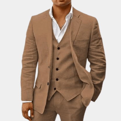 Eleganter Anzug für Herren – Slim Fit 3-Teiler mit Weste & Modernem Schnitt