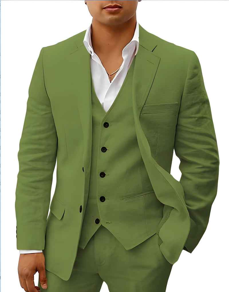 Eleganter Anzug für Herren – Slim Fit 3-Teiler mit Weste & Modernem Schnitt