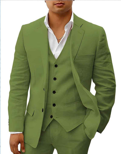 Eleganter Anzug für Herren – Slim Fit 3-Teiler mit Weste & Modernem Schnitt