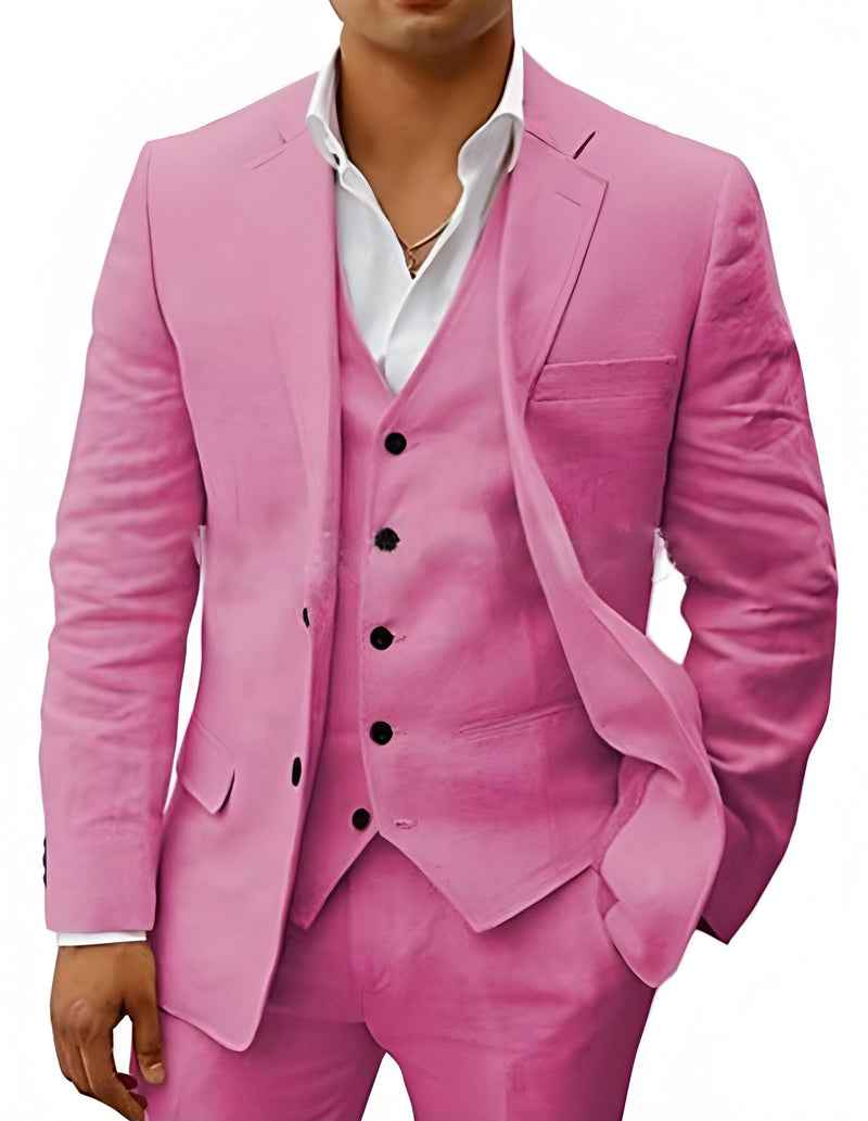 Eleganter Anzug für Herren – Slim Fit 3-Teiler mit Weste & Modernem Schnitt