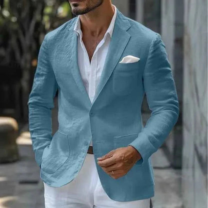 Leichter Leinenblazer für Herren – Elegantes Sommer Sakko im Modern Fit