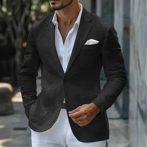Leichter Leinenblazer für Herren – Elegantes Sommer Sakko im Modern Fit