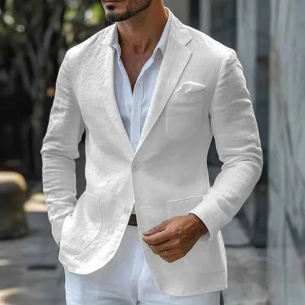 Leichter Leinenblazer für Herren – Elegantes Sommer Sakko im Modern Fit