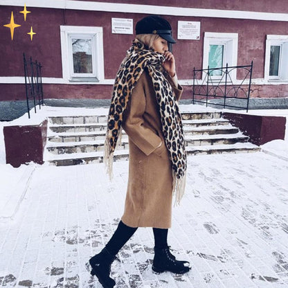 Megan Leoparden-Schal - Wundervoll Warm und Modisch den ganzen Winter über