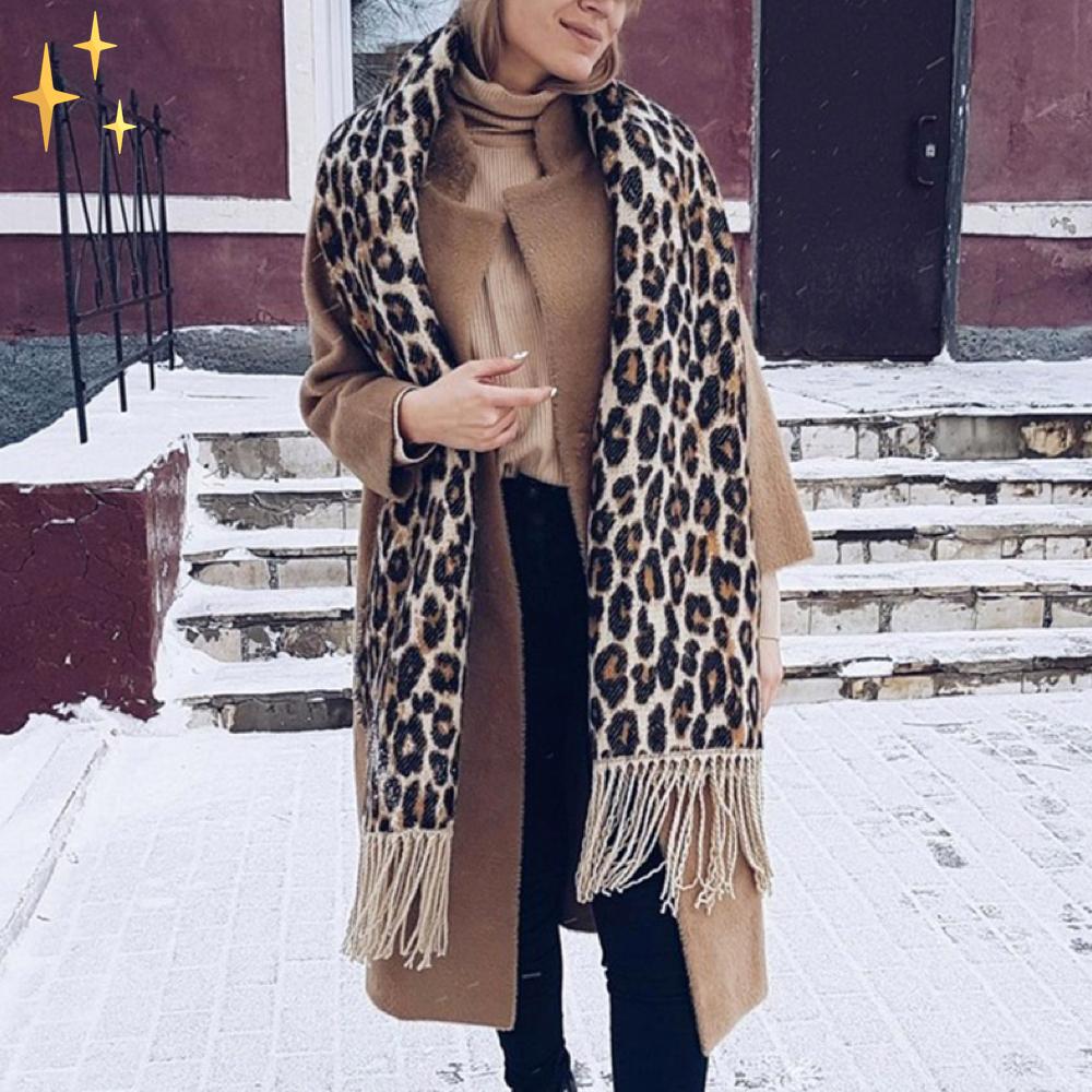 Megan Leoparden-Schal - Wundervoll Warm und Modisch den ganzen Winter über