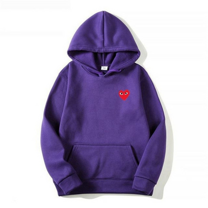 Héline - Kapuzenpullover für Damen, Herzmotiv und lässiger Stil
