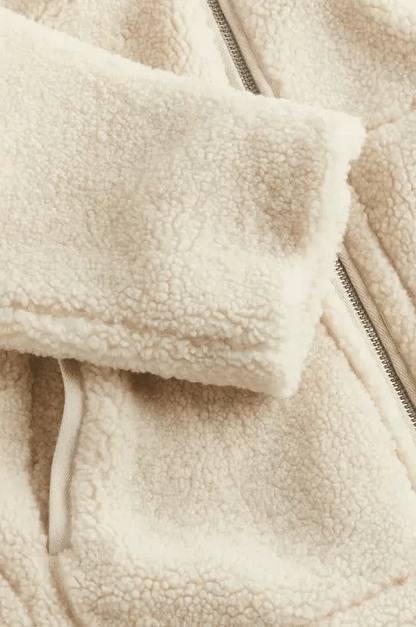 Liorisse - Elegante Teddyjacke für den Frühling mit Reißverschluss und Taschen für Frauen