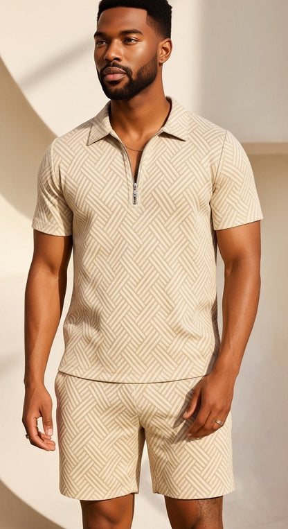 Antoine - Polo- und Shorts-Set für Herren, lässige Sommerbekleidung