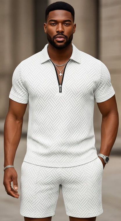 Antoine - Polo- und Shorts-Set für Herren, lässige Sommerbekleidung