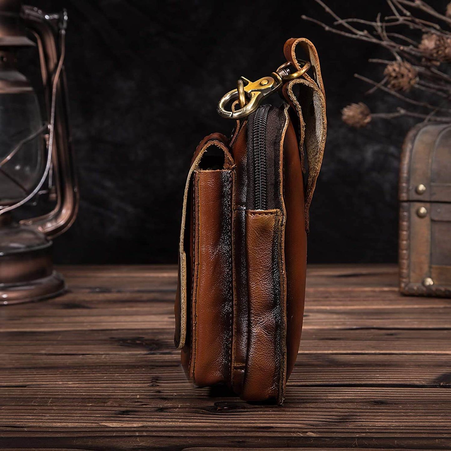 Lorven - Herren Gürteltasche aus echtem Leder