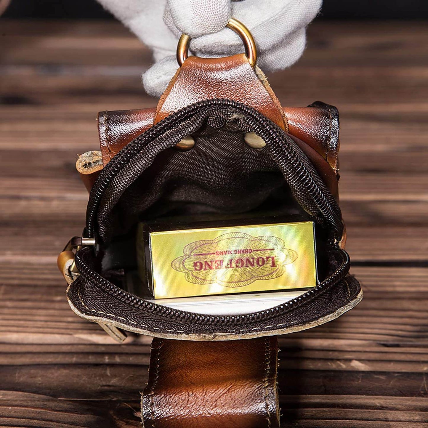 Lorven - Herren Gürteltasche aus echtem Leder