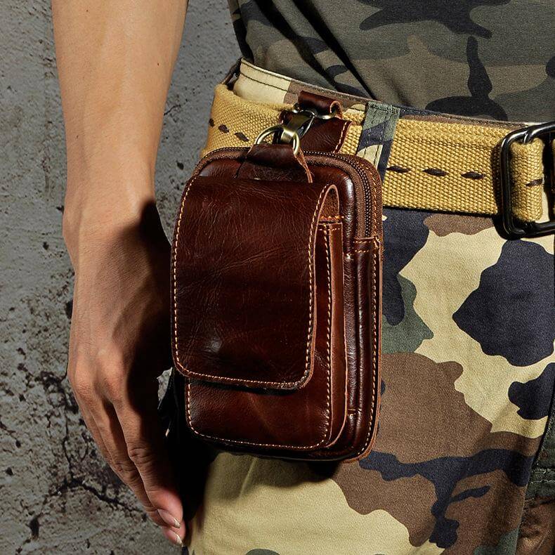 Lorven - Herren Gürteltasche aus echtem Leder