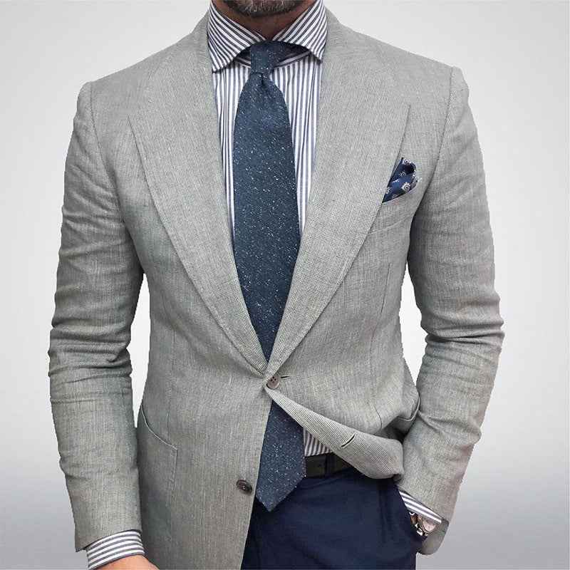 Eleganter Herren Leinenblazer Slim Fit – Stilvolles Sakko für Business & Sommerlook