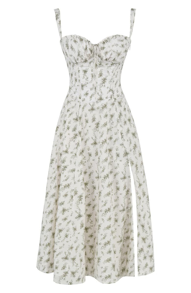 Élysiane - Midi Sommerkleid für Frauen, Ärmellos, mit Kordelzug
