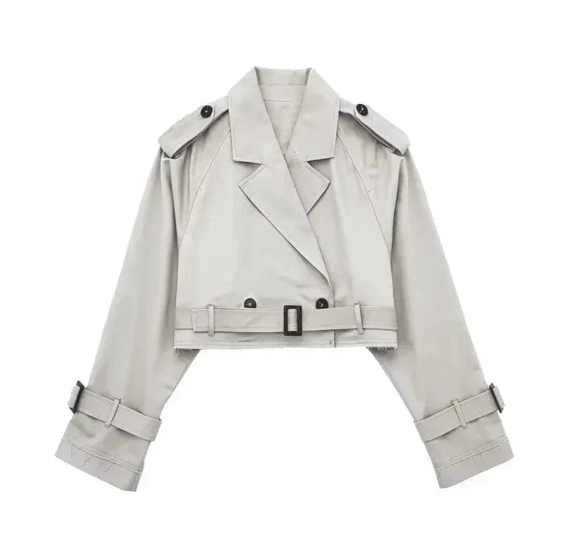 Tivélise - Kurzer und Moderner Trenchcoat