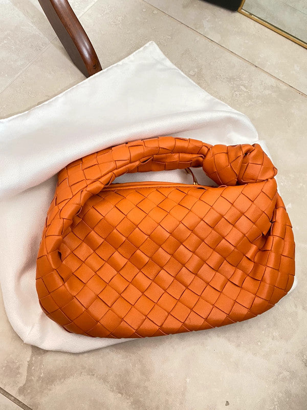 Marélyne - Das Must-Have | Kleiner Geflochtener Handtasche aus Kunstleder