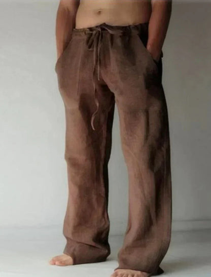 René - Weite Leinenhose für Herren