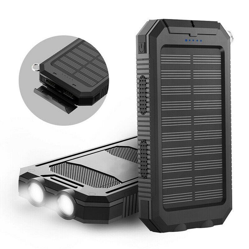 Voltisola - Externe Solar-Batterie 20.000 mAh, Wasserdicht – Tragbare Powerbank