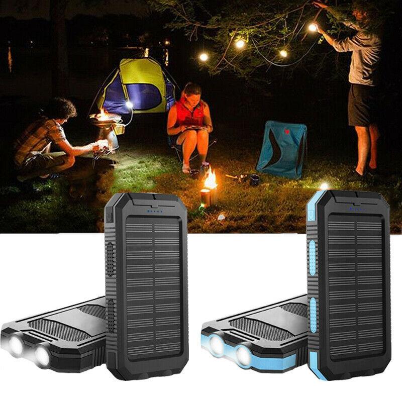 Voltisola - Externe Solar-Batterie 20.000 mAh, Wasserdicht – Tragbare Powerbank