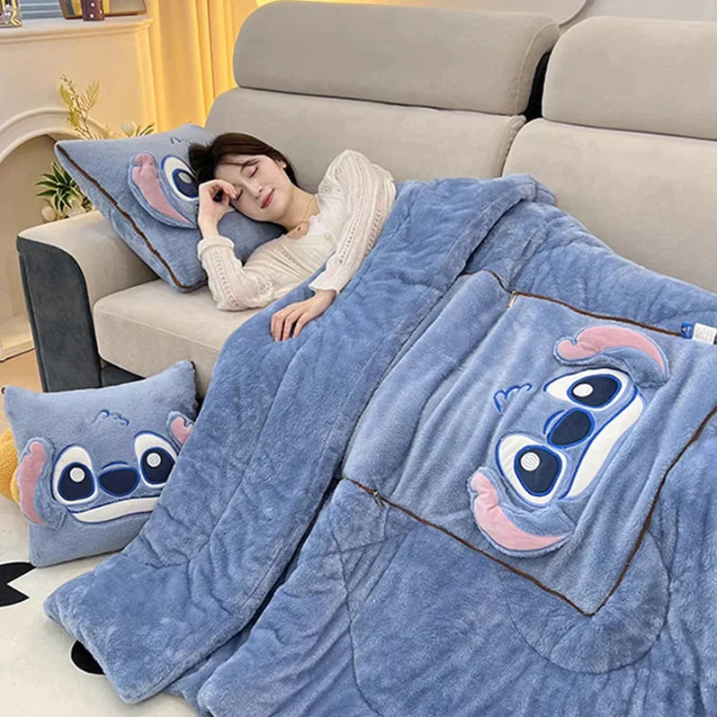 CozyCush : Verwandeln Sie Ihren Komfort mit unserem Decken- und Kissen-Set
