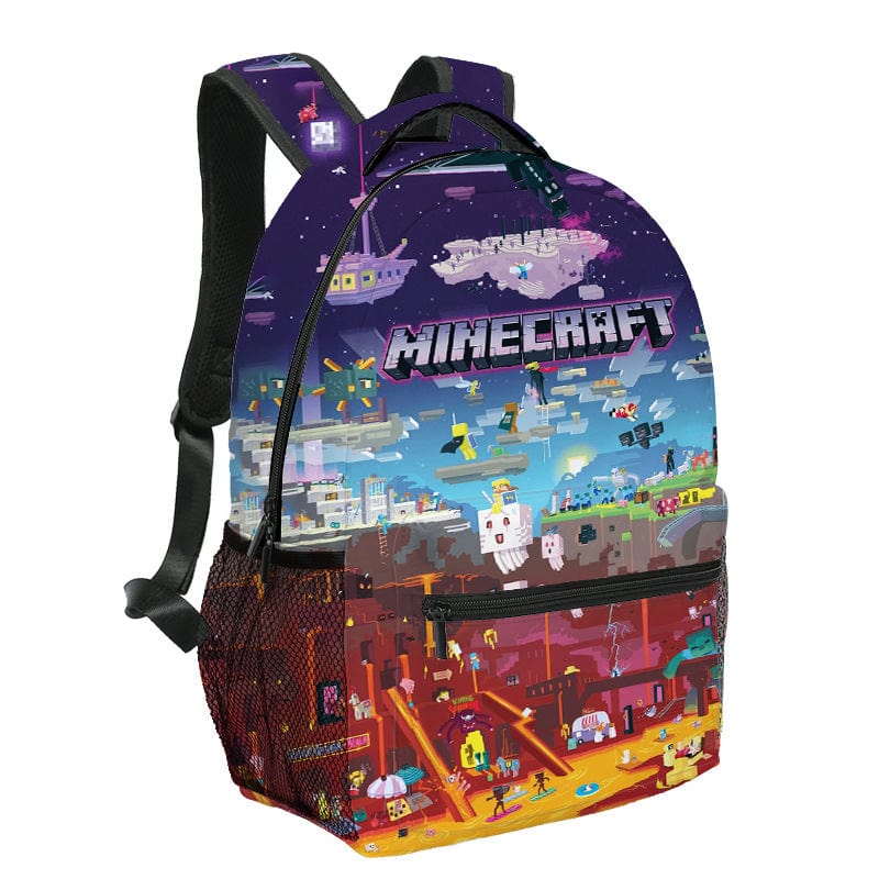 Minecraft Rucksack für Kinder – Leichter Schulrucksack mit viel Stauraum & coolem Gaming Design