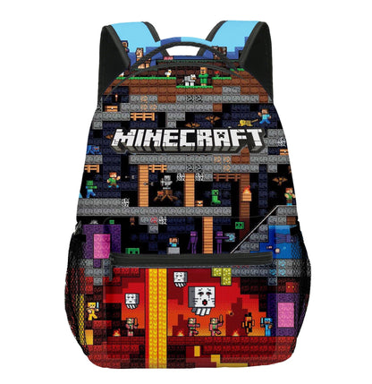 Minecraft Rucksack für Kinder – Leichter Schulrucksack mit viel Stauraum & coolem Gaming Design