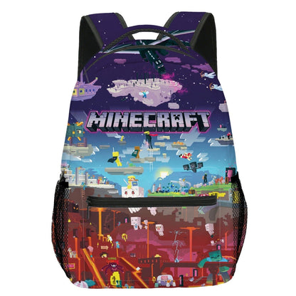 Minecraft Rucksack für Kinder – Leichter Schulrucksack mit viel Stauraum & coolem Gaming Design