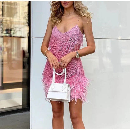 Vérane - Cocktailkleid für den Sommer und festliche Anlässe mit Fransen