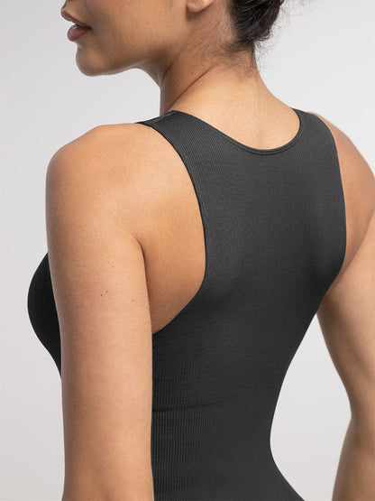 Figurformender Badeanzug mit Reißverschluss – Sportlich Elegant & Bauchkontrolle für Damen