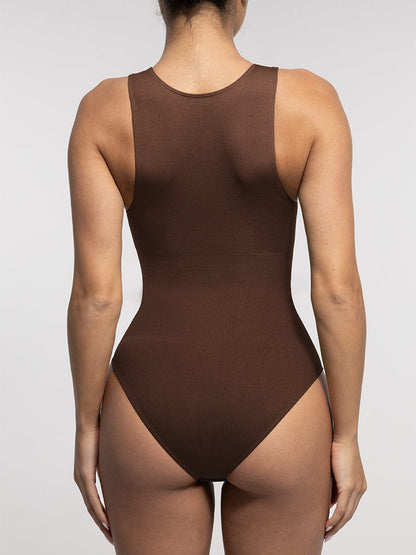 Figurformender Badeanzug mit Reißverschluss – Sportlich Elegant & Bauchkontrolle für Damen
