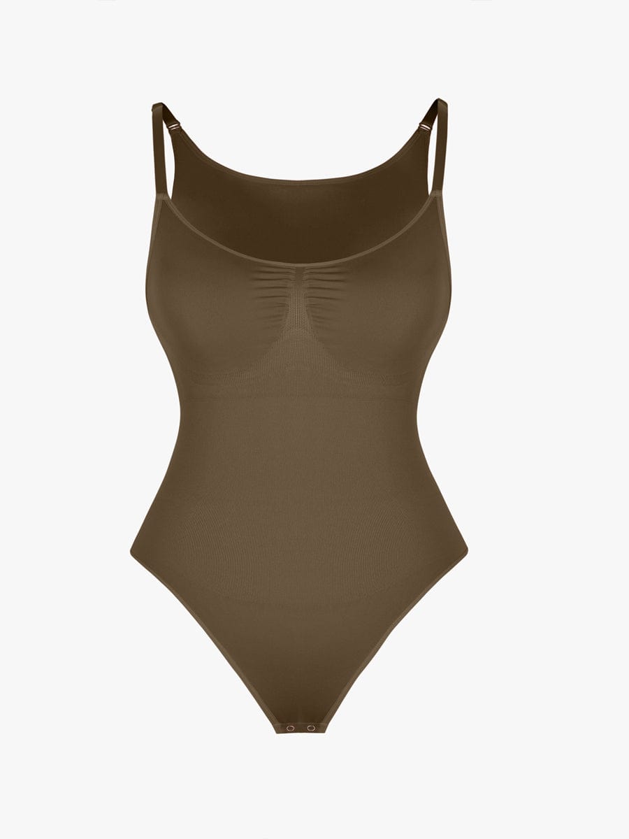 Figurformender Shapewear Body mit Spaghettiträgern – Bauchkontrolle & Nahtloser Komfort für Damen