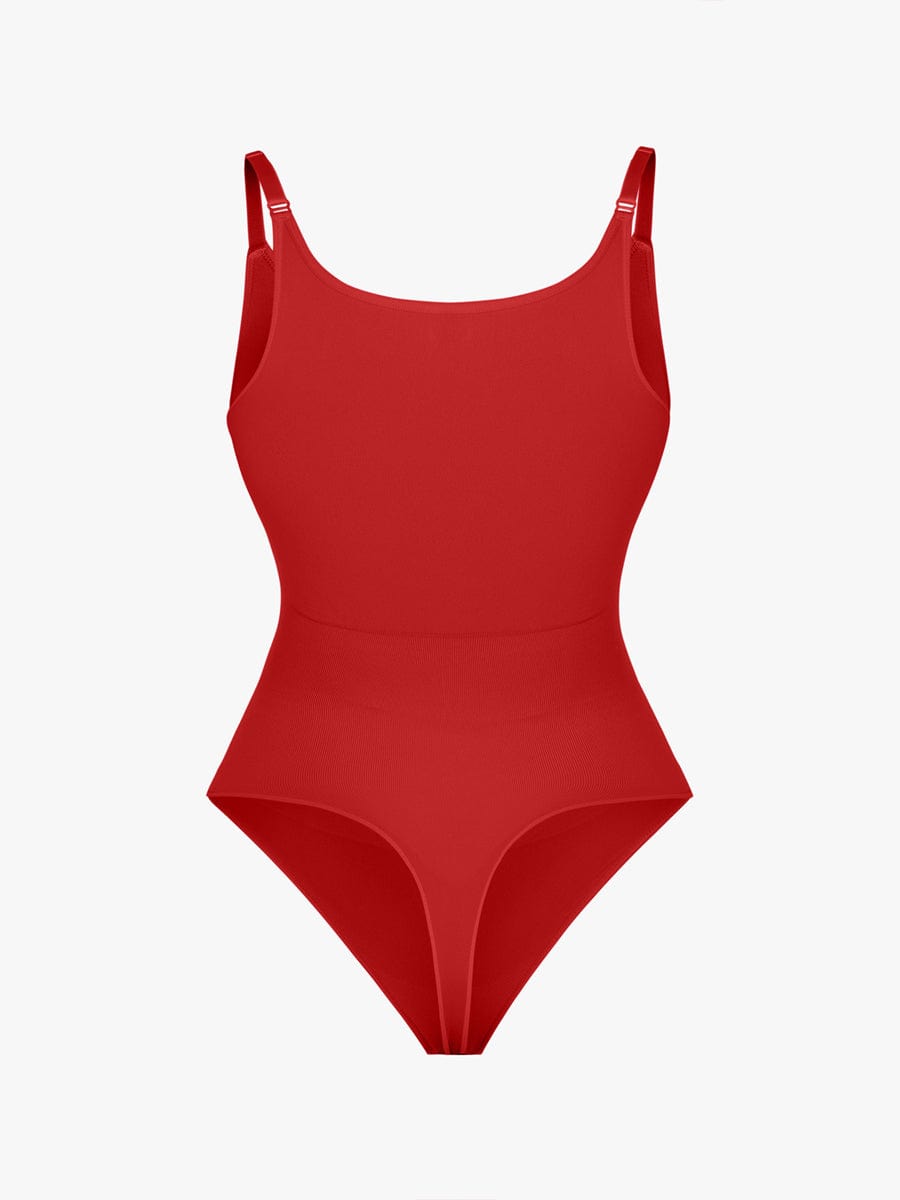 Figurformender Shapewear Body mit Spaghettiträgern – Bauchkontrolle & Nahtloser Komfort für Damen