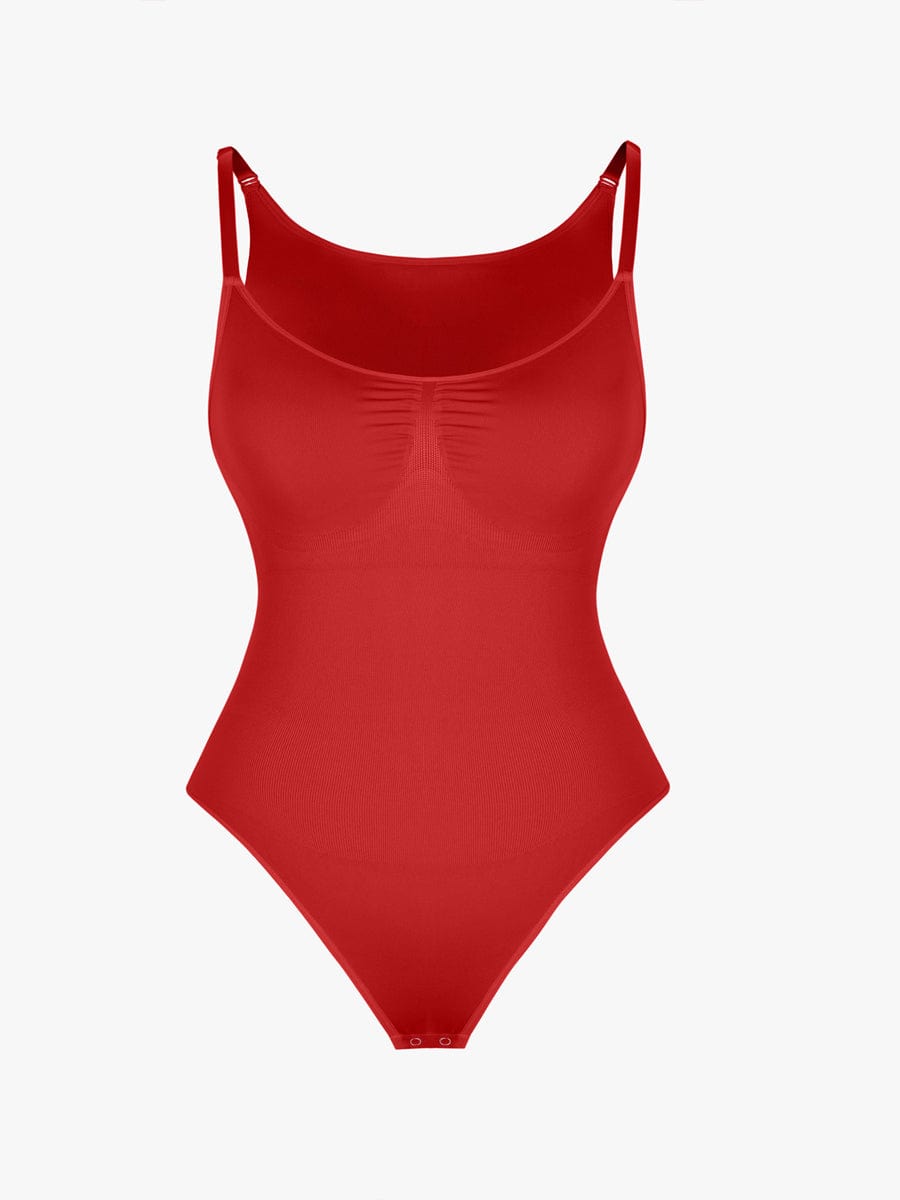 Figurformender Shapewear Body mit Spaghettiträgern – Bauchkontrolle & Nahtloser Komfort für Damen