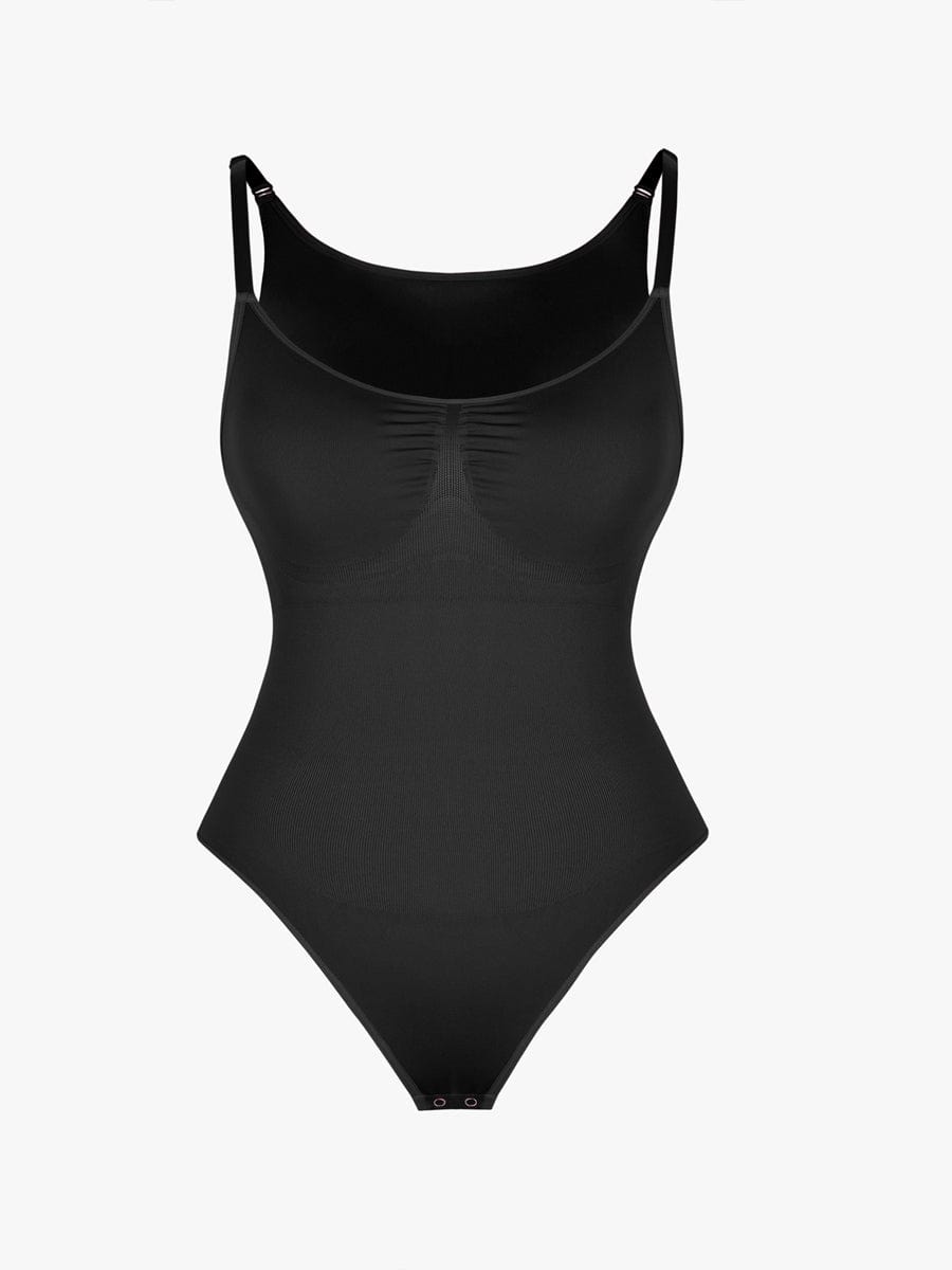 Figurformender Shapewear Body mit Spaghettiträgern – Bauchkontrolle & Nahtloser Komfort für Damen