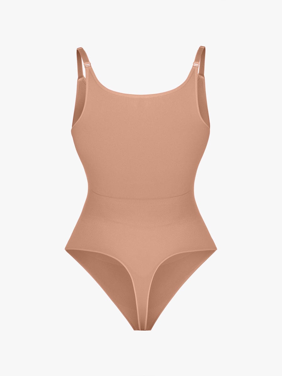 Figurformender Shapewear Body mit Spaghettiträgern – Bauchkontrolle & Nahtloser Komfort für Damen