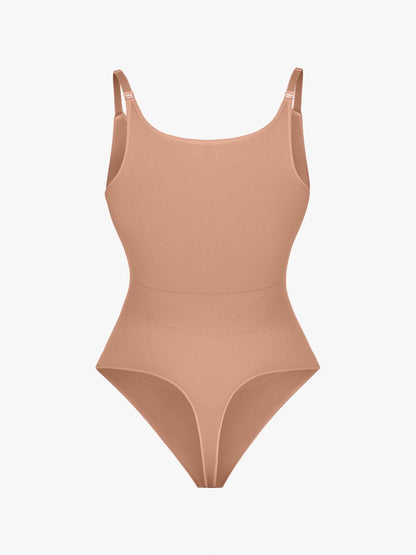 Figurformender Shapewear Body mit Spaghettiträgern – Bauchkontrolle & Nahtloser Komfort für Damen