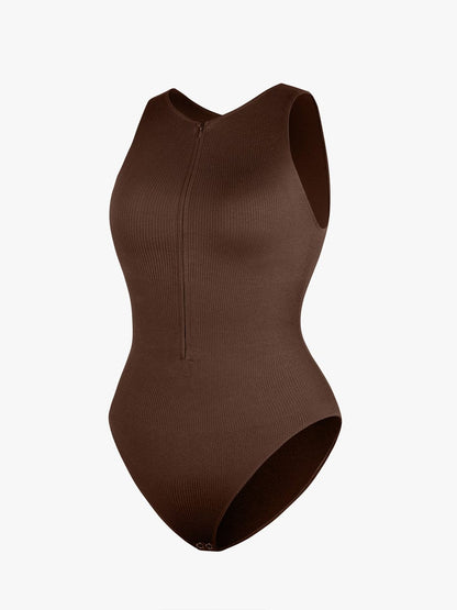 Figurformender Badeanzug mit Reißverschluss – Sportlich Elegant & Bauchkontrolle für Damen